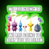 (rgb neon pikmin meme print green)