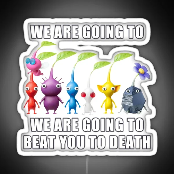 Pikmin Meme Print RGB Neon Sign