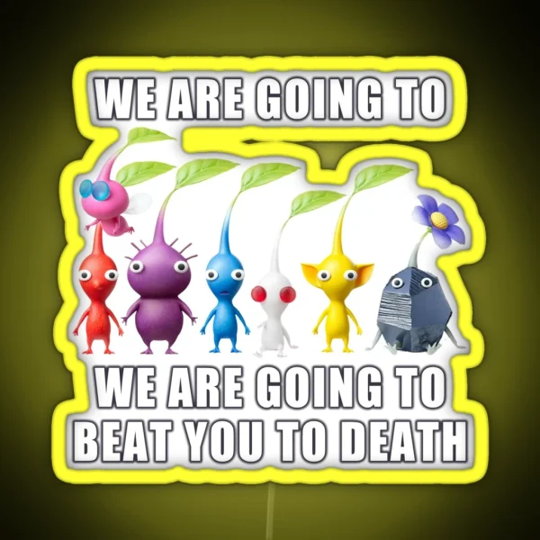 Pikmin Meme Print RGB Neon Sign