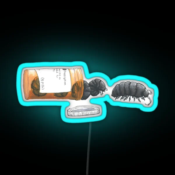 Pill Bugs RGB Neon Sign