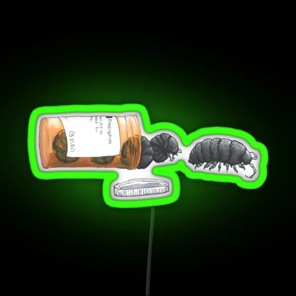 Pill Bugs RGB Neon Sign