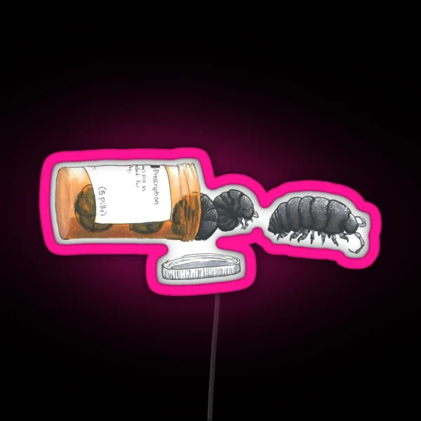 Pill Bugs RGB Neon Sign