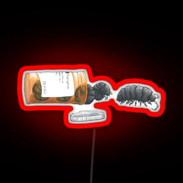 Pill Bugs RGB Neon Sign