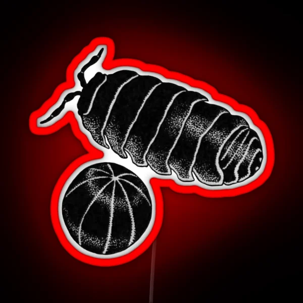 Pill Bugs Roly Poly RGB Neon Sign