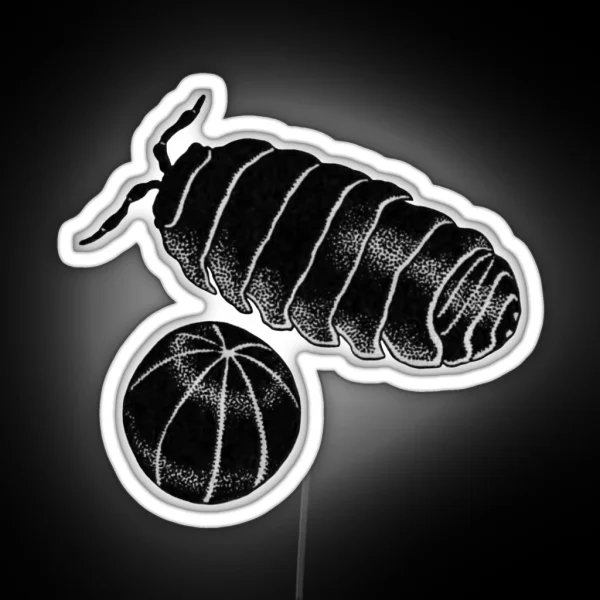 Pill Bugs Roly Poly RGB Neon Sign