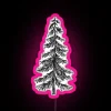 rgb neon sign displaying "pine" in pink colors