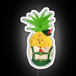 Pineapple In Lederhosen RGB Neon Sign