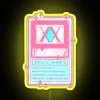 Neon Sign Design featuring an RGB Pink and Yellow Card Sign