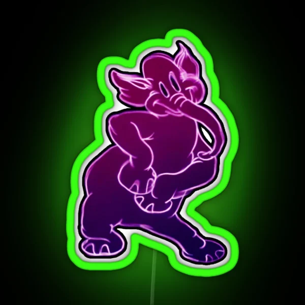 Pink Elephant RGB Neon Sign