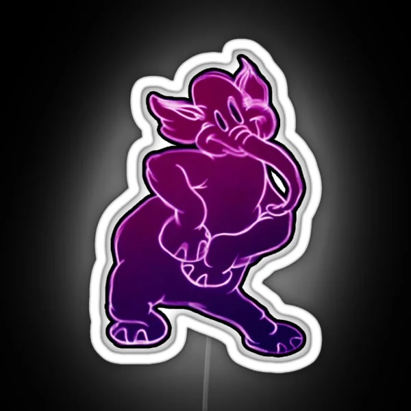 Pink Elephant RGB Neon Sign