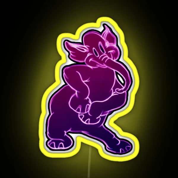 Pink Elephant RGB Neon Sign