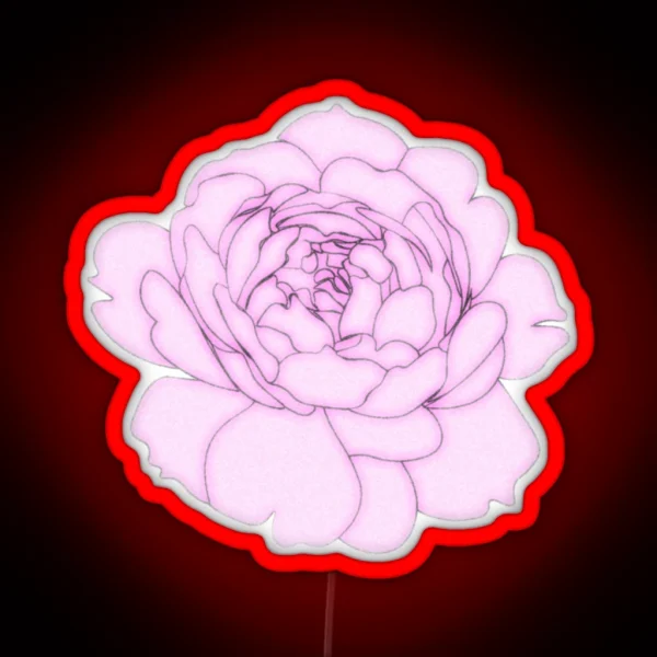 Pink Flower RGB Neon Sign