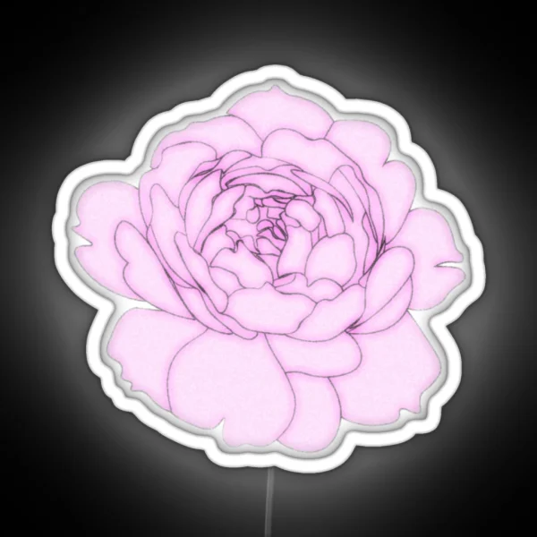 Pink Flower RGB Neon Sign