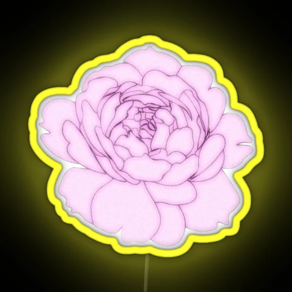 Pink Flower RGB Neon Sign