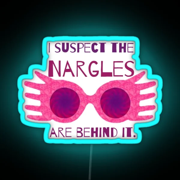 Pink Glasses I Suspect RGB Neon Sign