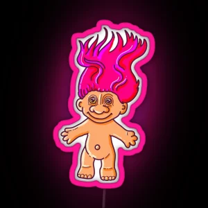 Pink Goblin Doll From The 80 S And 90 S RGB Neon Sign