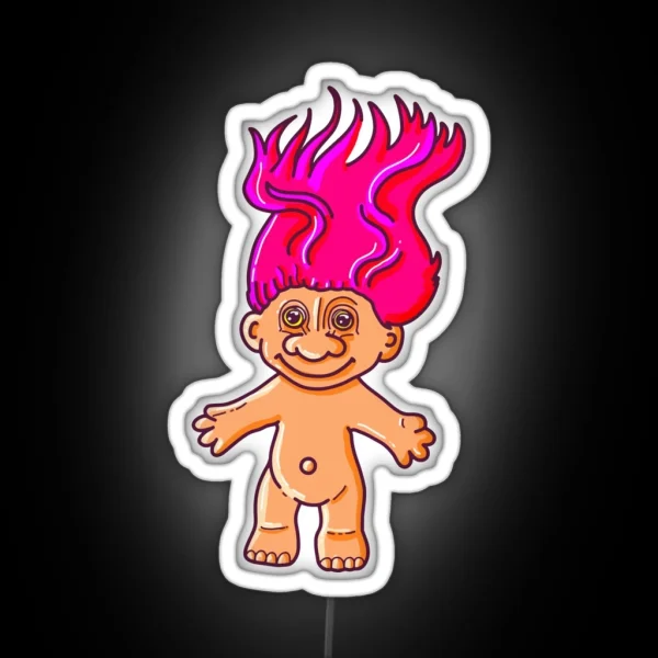 Pink Goblin Doll From The 80 S And 90 S RGB Neon Sign