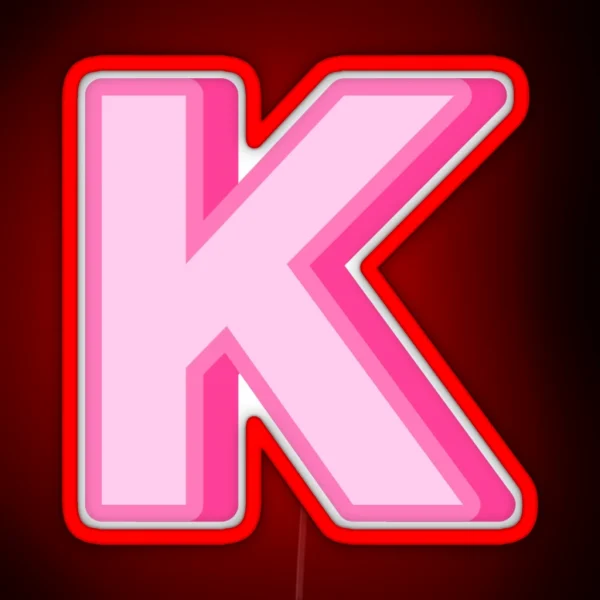 PINK K RGB Neon Sign