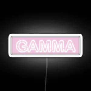 PINK NEON SIGN Greek Letter RGB Neon Sign