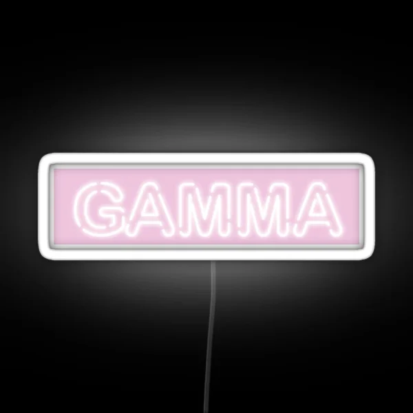 PINK NEON SIGN Greek Letter RGB Neon Sign