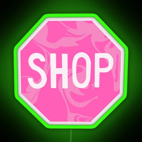 Pink Shop Sign RGB Neon Sign