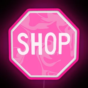 Pink Shop Sign RGB Neon Sign