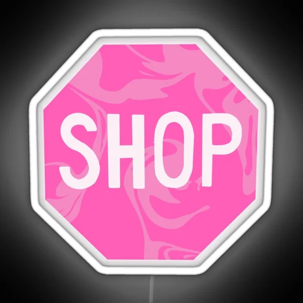 Pink Shop Sign RGB Neon Sign