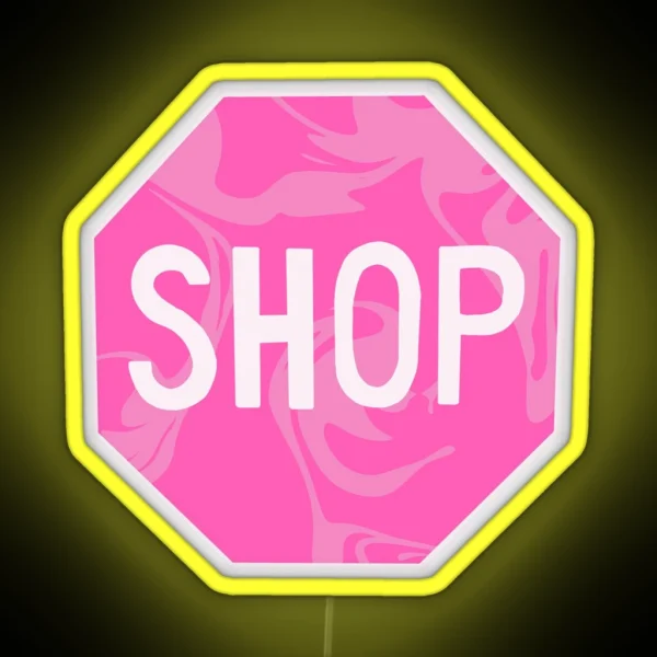 Pink Shop Sign RGB Neon Sign