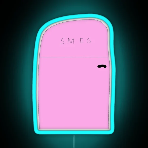 Pink Smeg Fridge RGB Neon Sign
