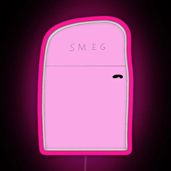 Pink Smeg Fridge RGB Neon Sign