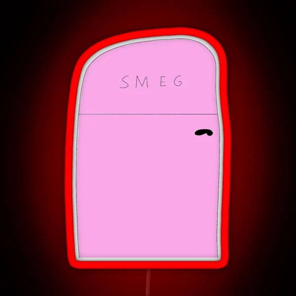 Pink Smeg Fridge RGB Neon Sign