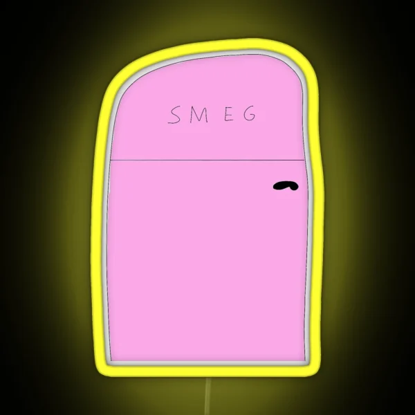 Pink Smeg Fridge RGB Neon Sign