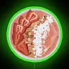 rgb neon sign over pink smoothie bowl vibrant delicious creation