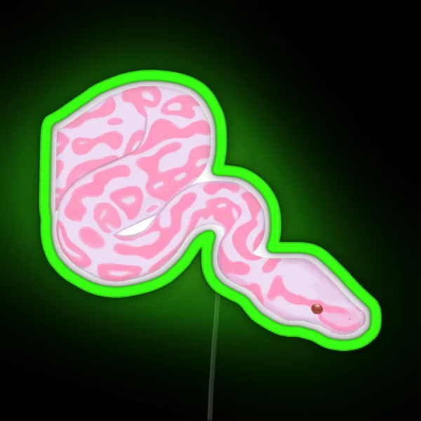 Pink Snake RGB Neon Sign