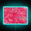 neon pink twist rgb sign with blue