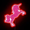 Pink Unicorn Glitter LED RGB Neon Sign