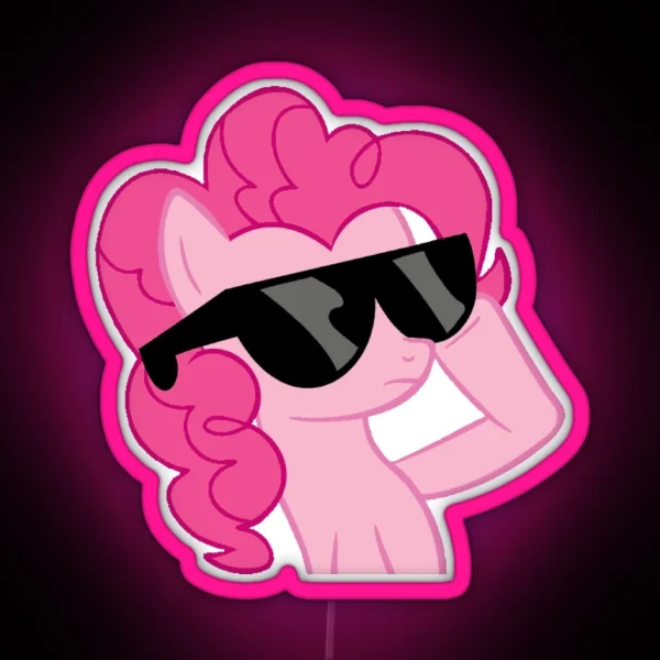 Pinkie Pie Is Cool RGB Neon Sign