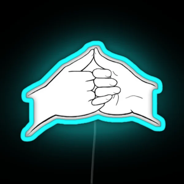 Pinky Promise Stamp RGB Neon Sign