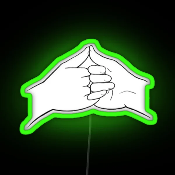 Pinky Promise Stamp RGB Neon Sign