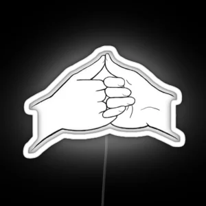Pinky Promise Stamp RGB Neon Sign
