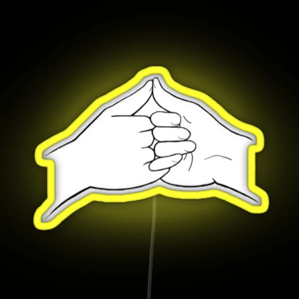 Pinky Promise Stamp RGB Neon Sign