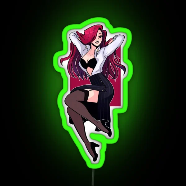 Pinup Camille RGB Neon Sign