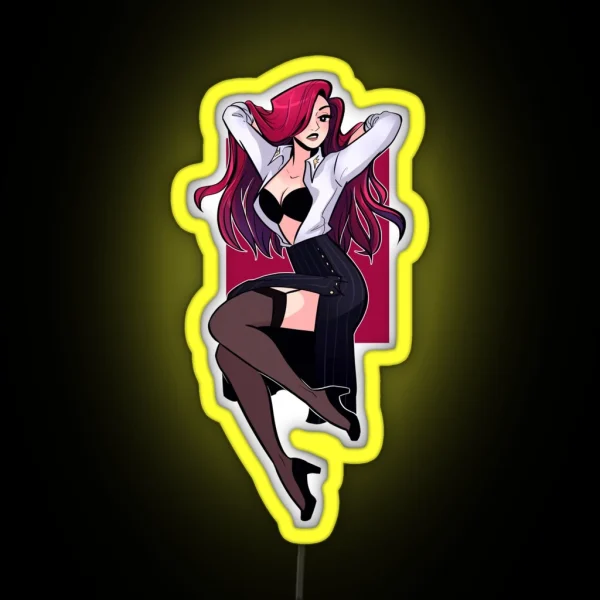 Pinup Camille RGB Neon Sign