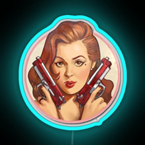Pinup Merietta RGB Neon Sign