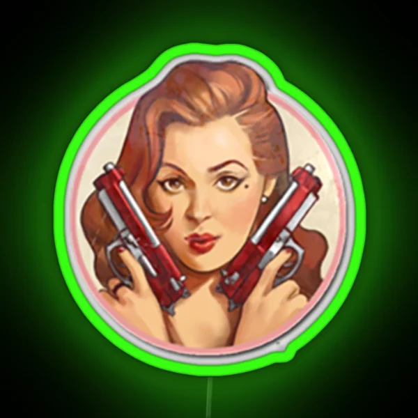 Pinup Merietta RGB Neon Sign