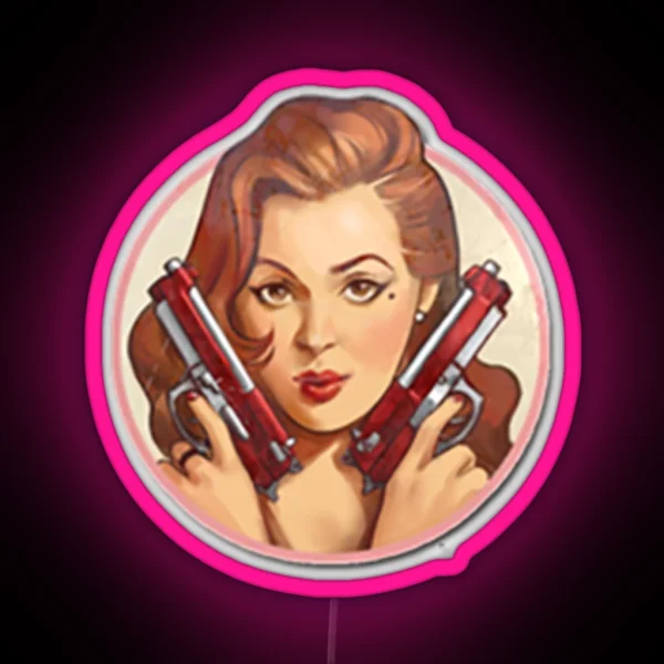 Pinup Merietta RGB Neon Sign