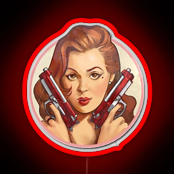 Pinup Merietta RGB Neon Sign