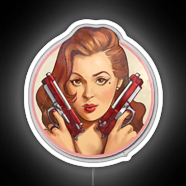 Pinup Merietta RGB Neon Sign