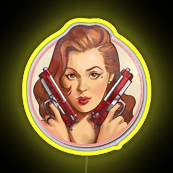 Pinup Merietta RGB Neon Sign