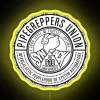 pipegreppers union local 619 rgb neon sign yellow